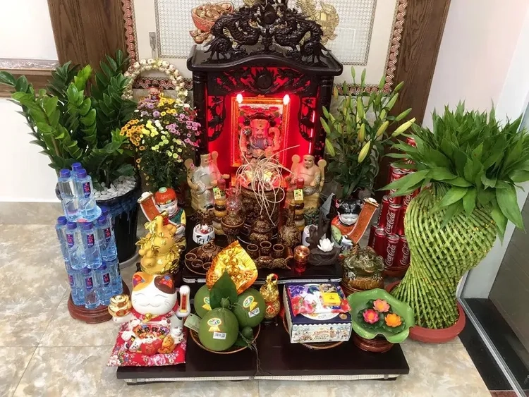 Phong cách ảnh bàn thờ thần tài từ hình ảnh bàn thờ thần tài đơn giản