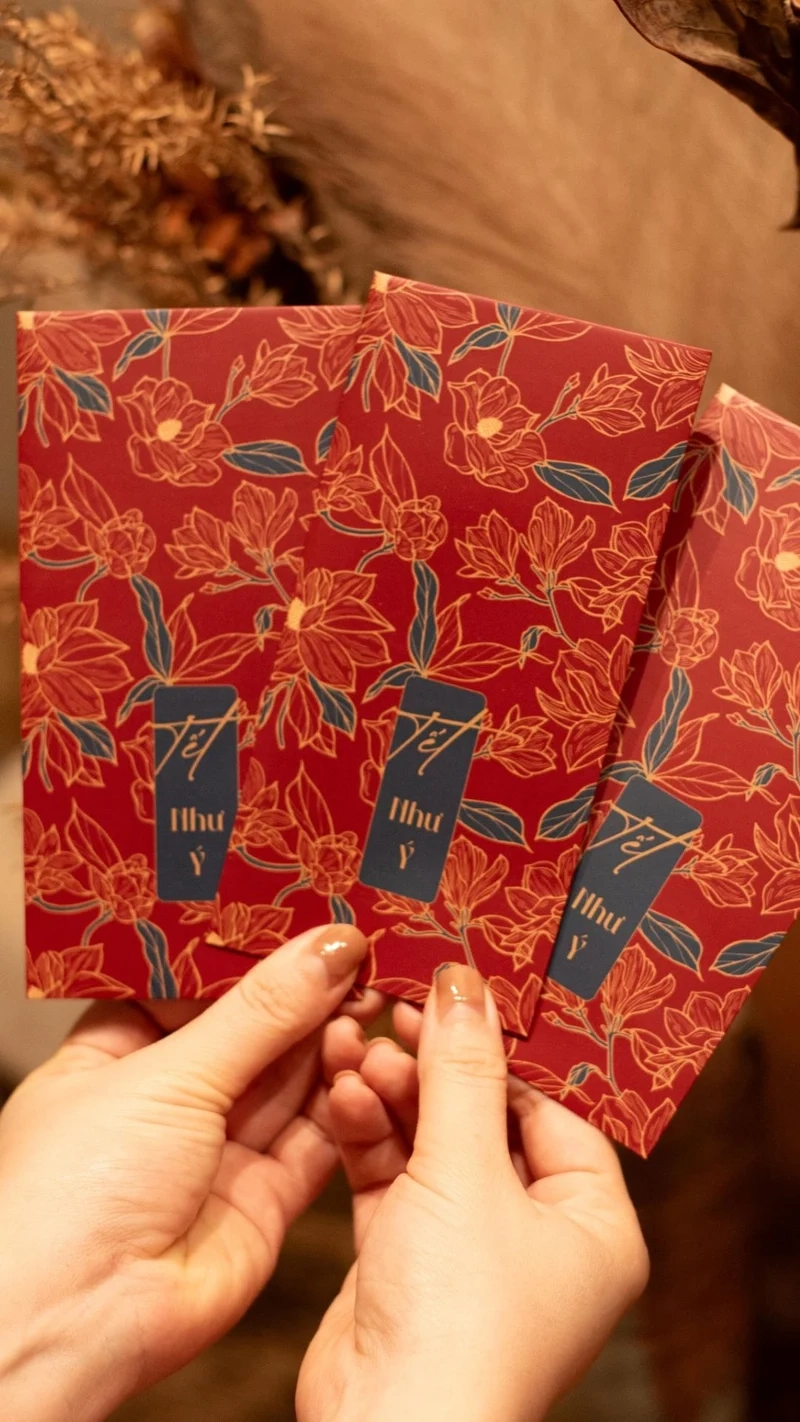 Giữ nét truyền thống qua Ảnh bao lì xì đỏ truyền thống