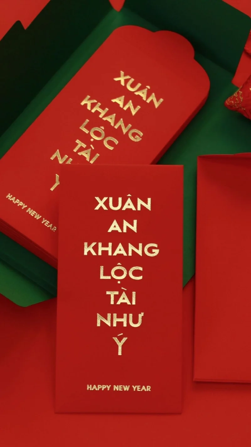 Chụp ảnh Tết đẹp với Ảnh bao lì xì đỏ chụp ảnh