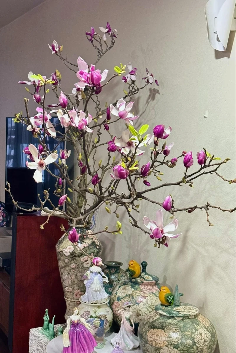 Trang trí Tết lung linh với Ảnh bình hoa Tết trang trí