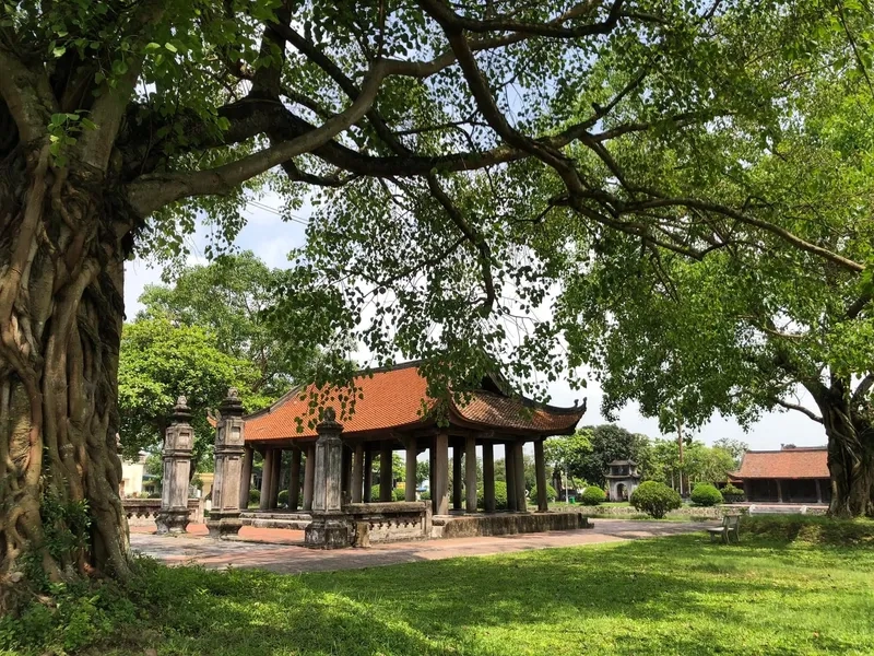 Mẫu hình nền đình làng việt nam ngày tết