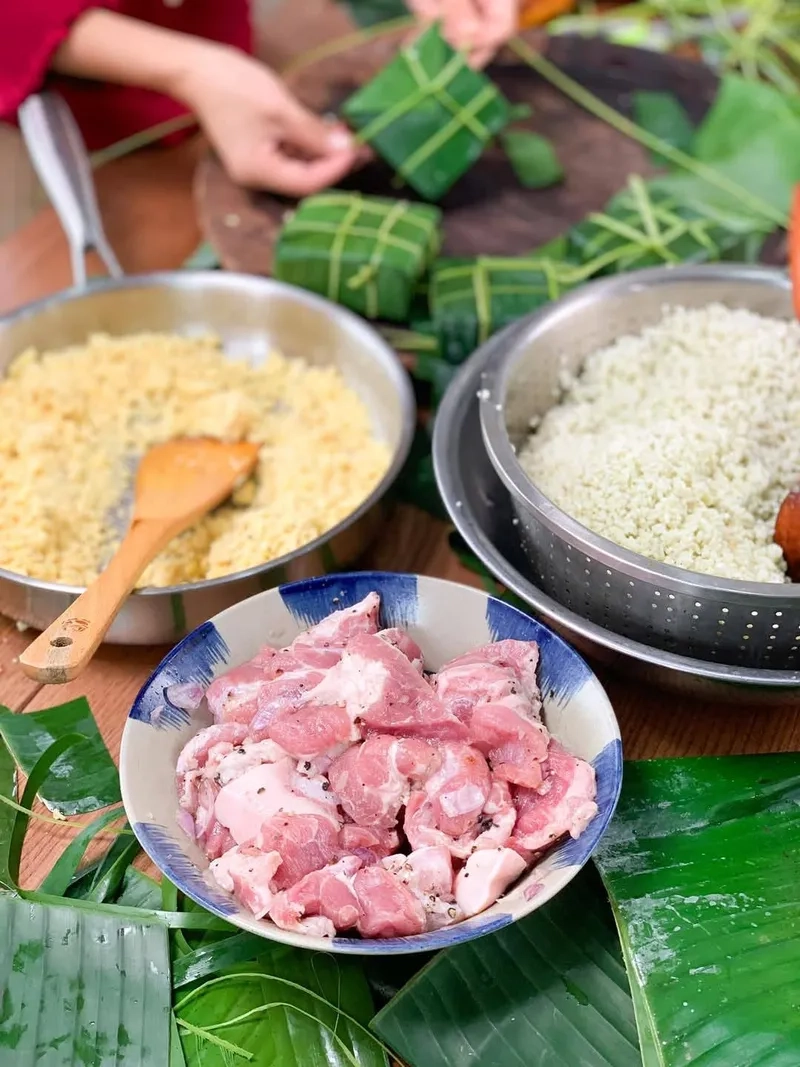 Nét đẹp bánh chưng xanh vị tết Việt