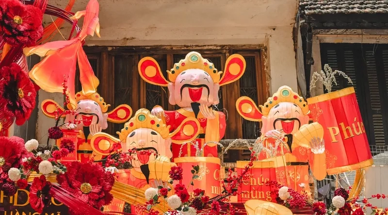 Mẫu hình nền không khí tết sum vầy