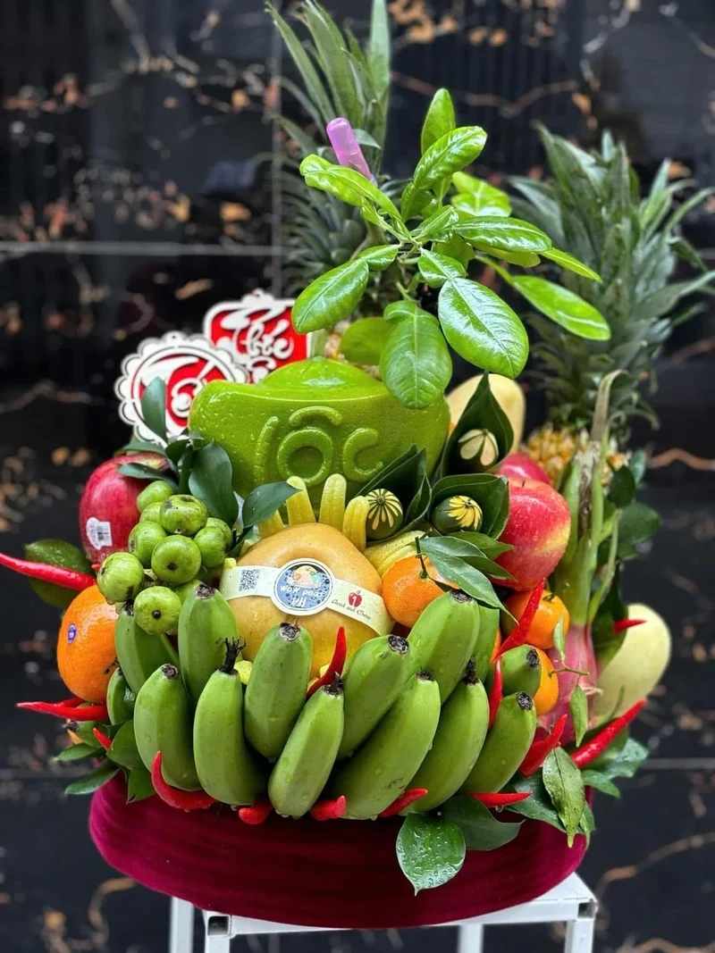 Chi tiết nổi bật nhờ ảnh mâm ngũ quả chụp cận cảnh