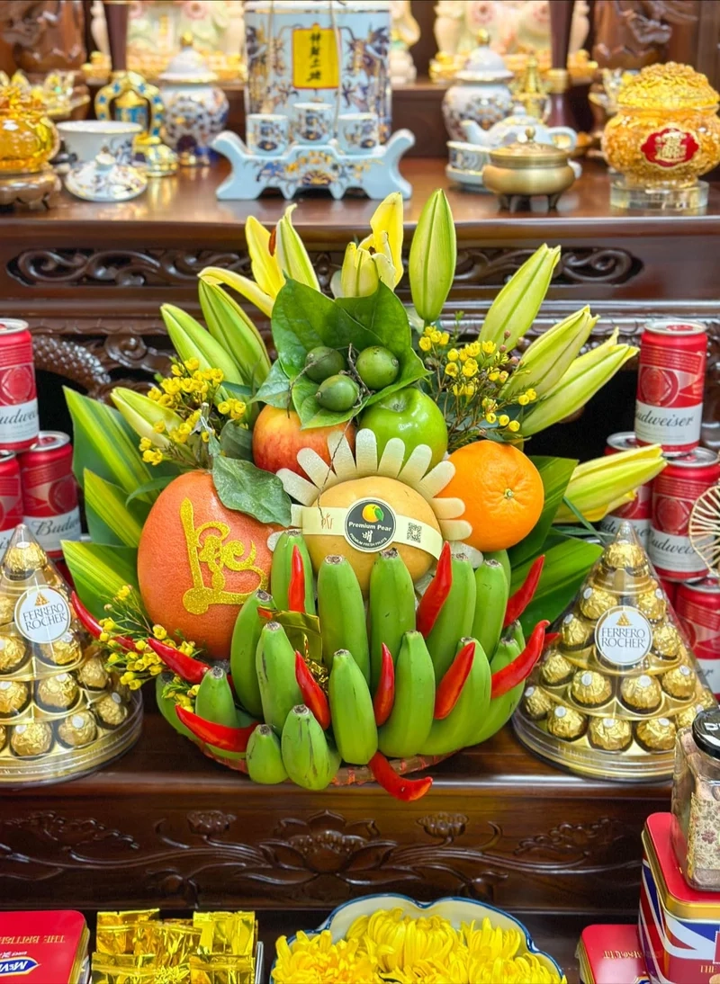 Ngày đầu năm thêm may mắn nhờ ảnh mâm ngũ quả ngày đầu năm