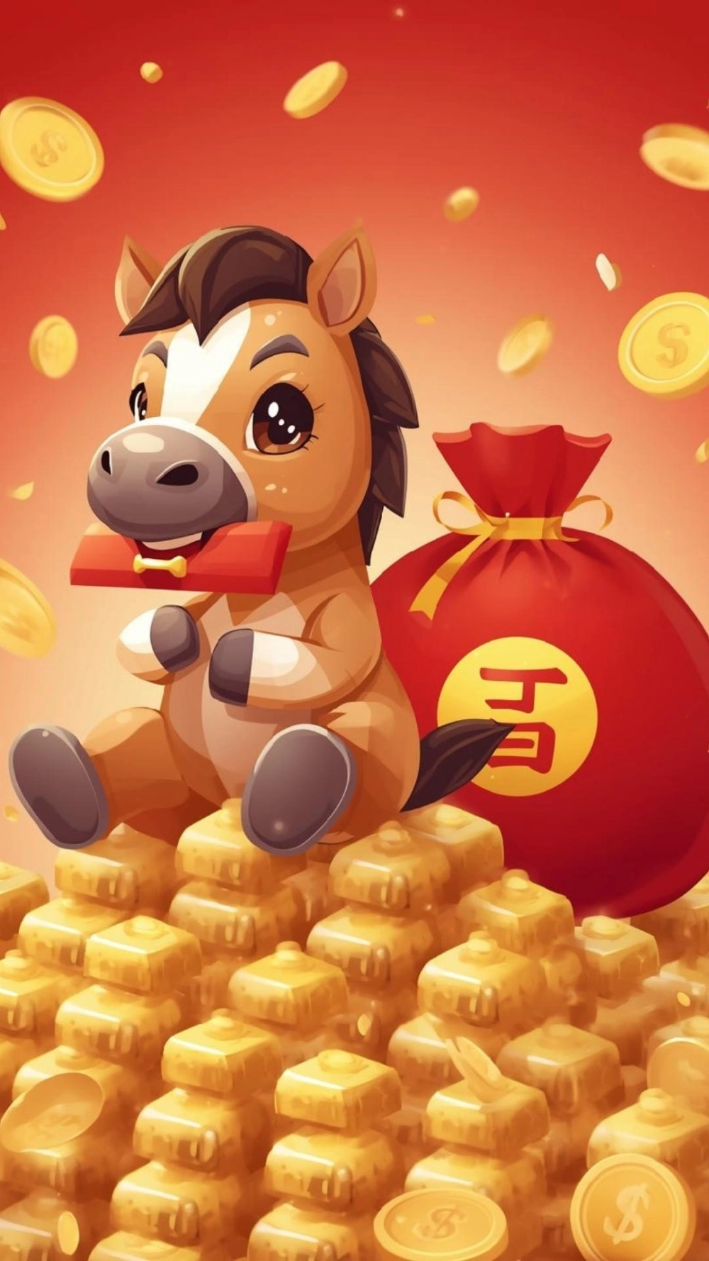 Hình nền ngựa cute 2026 lung linh cho điện thoại