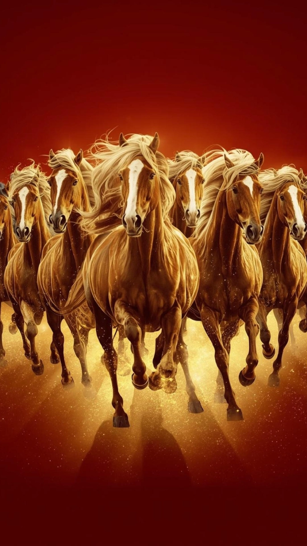 Tranh mã đáo thành công làm hình nền điện thoại