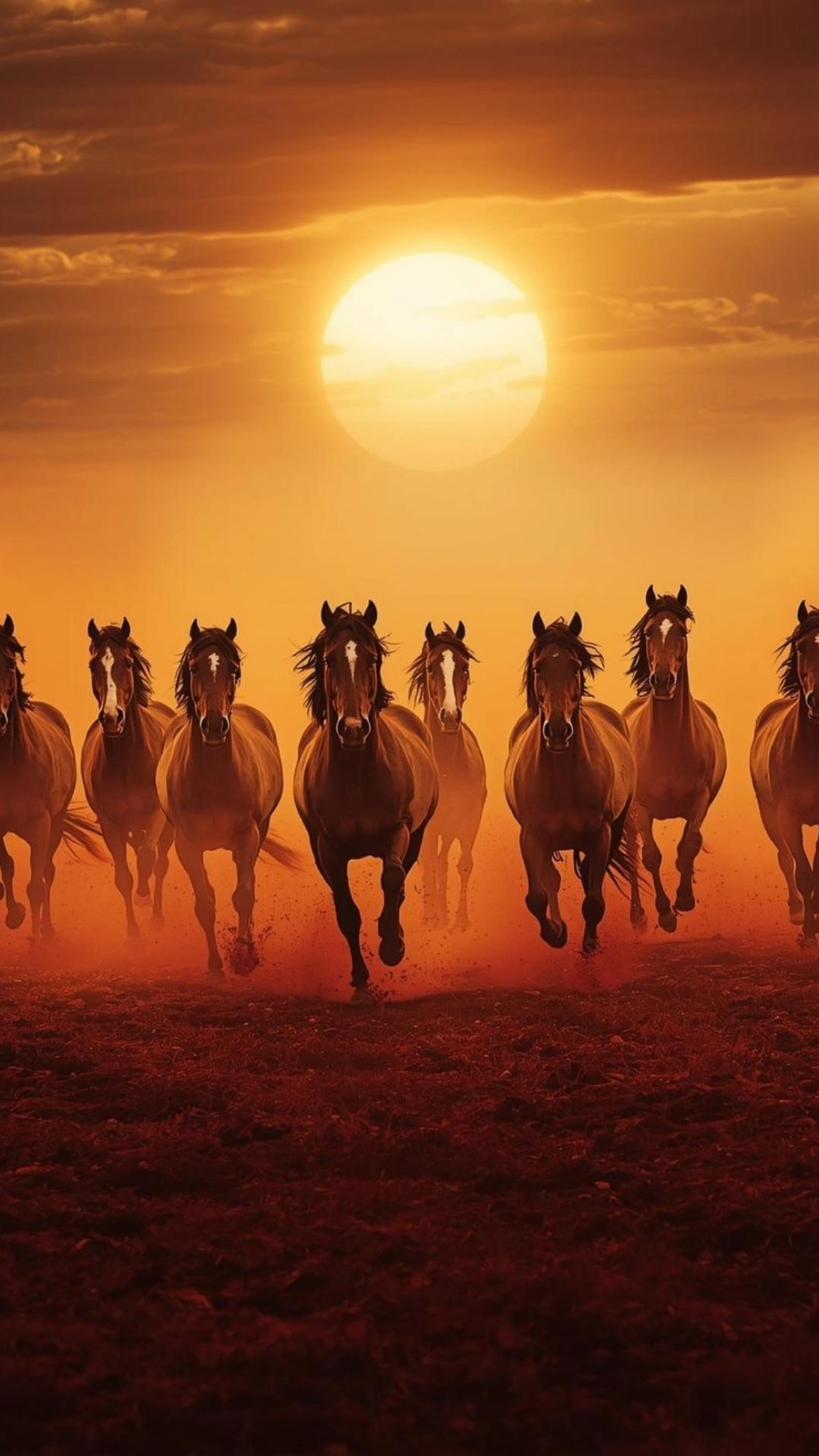 Hình nền bát mã truy phong 2026 sắc nét