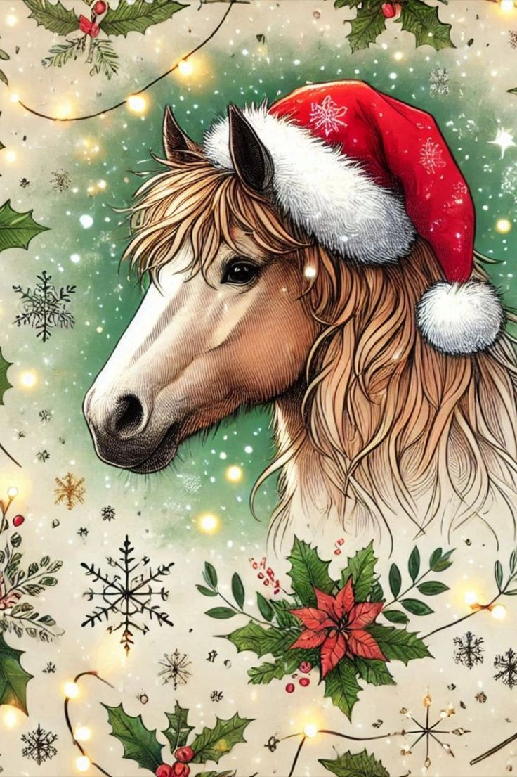 Hình nền ngựa digital art hiện đại và sắc nét cho màn hình 4k