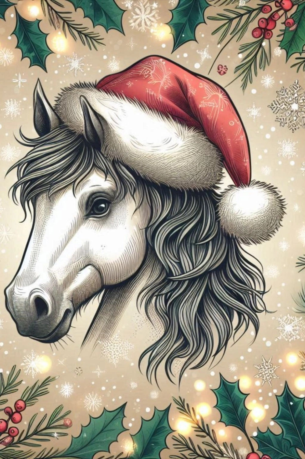 Hình nền ngựa tranh bút chì chân thực đến từng chi tiết nhỏ