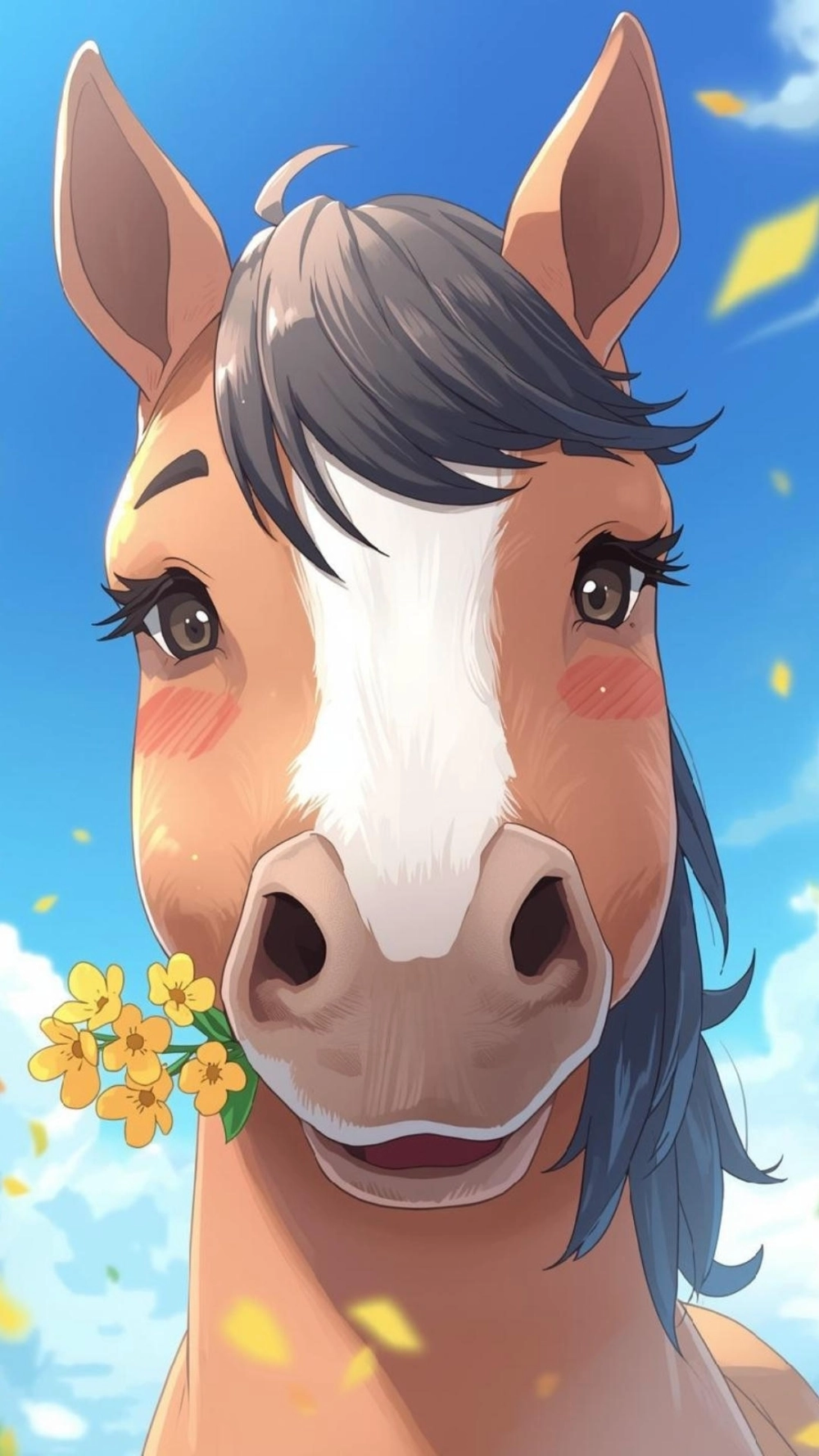 Ảnh ngựa báo tin xuân sang rộn ràng