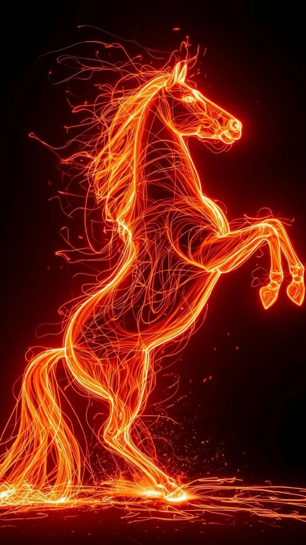 Ngựa neon wallpaper phù hợp cho mọi thiết bị