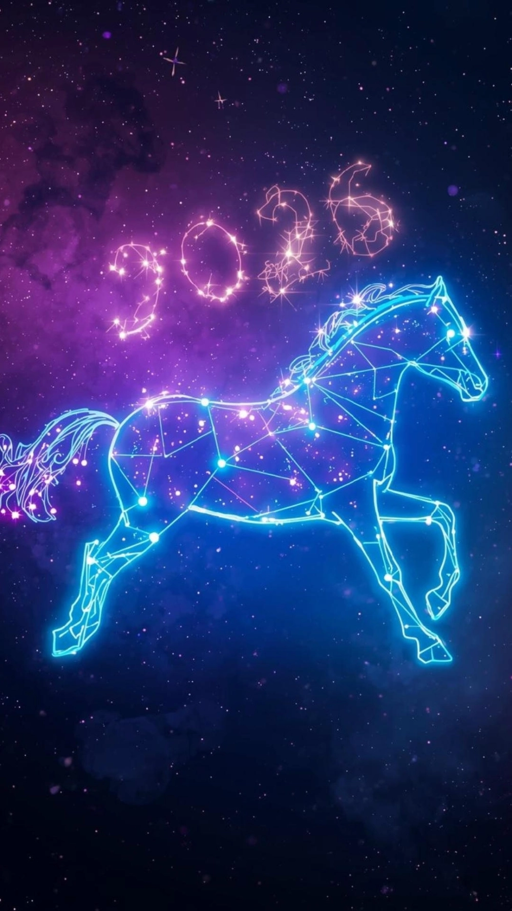 Ngựa neon 4k cho máy tính độ phân giải cao