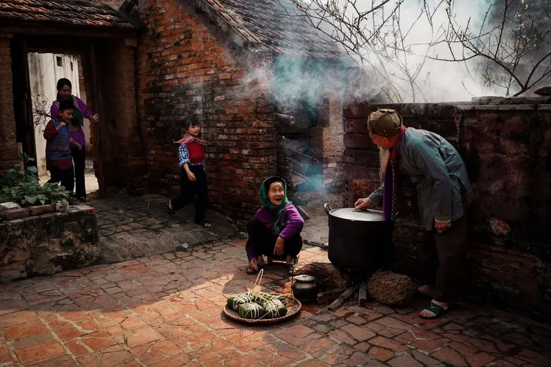 Xem ảnh trẻ em quê em đón tết vui