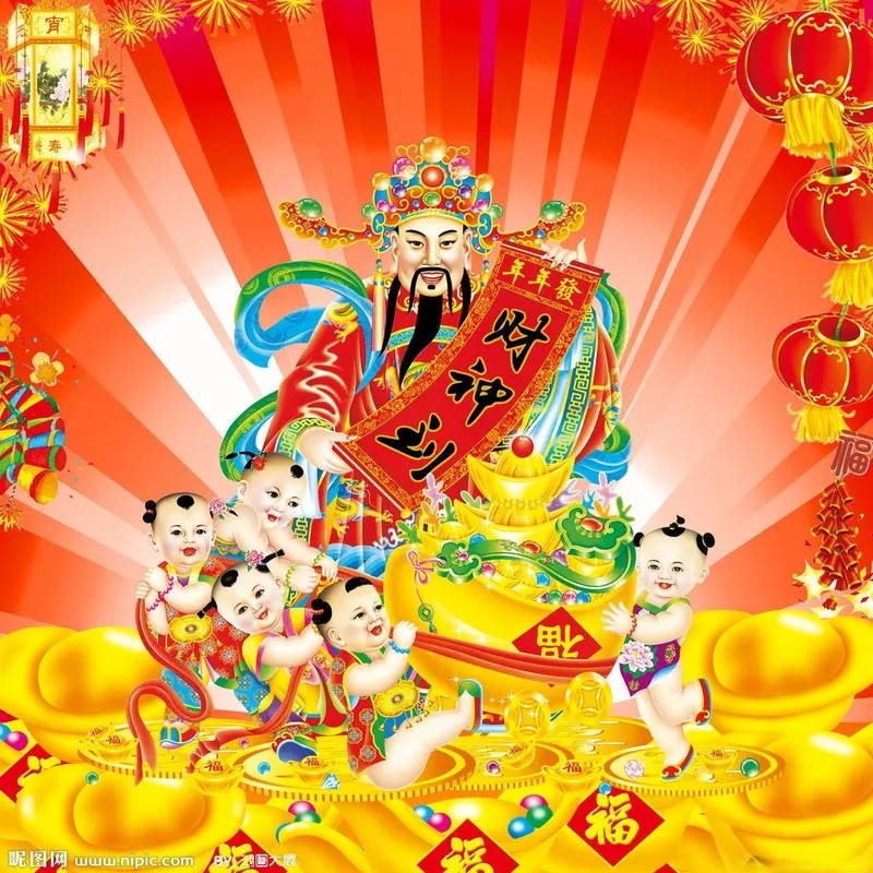 Ngắm ảnh thần tài rực rỡ làm hình nền ông thần tài hút lộc