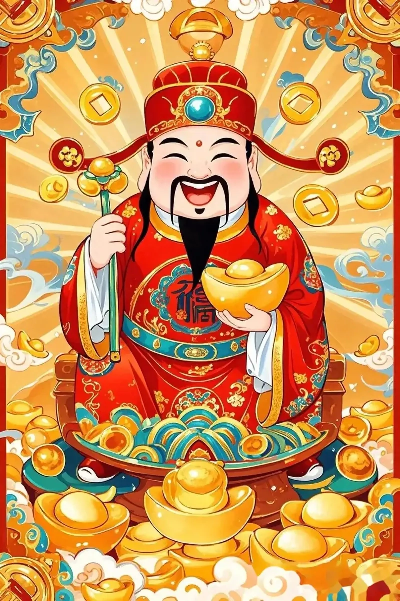 Sưu tầm ảnh thần tài thiết kế hiện đại theo ảnh thần tài vector