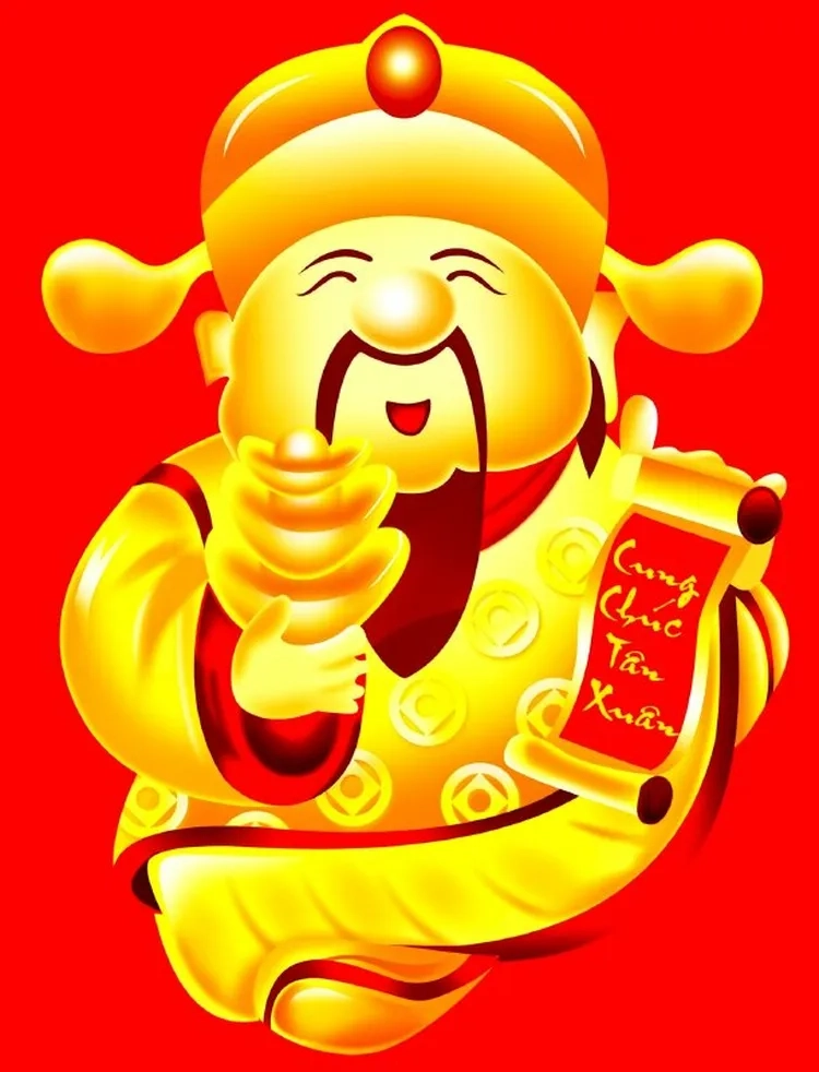 Ảnh thần tài chibi dễ thương ai cũng thích