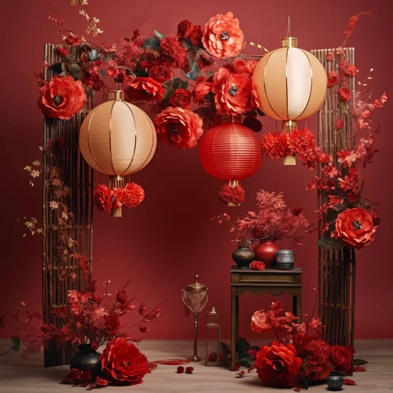 Chi tiết rõ nét nhờ ảnh tiểu cảnh tết chụp gần