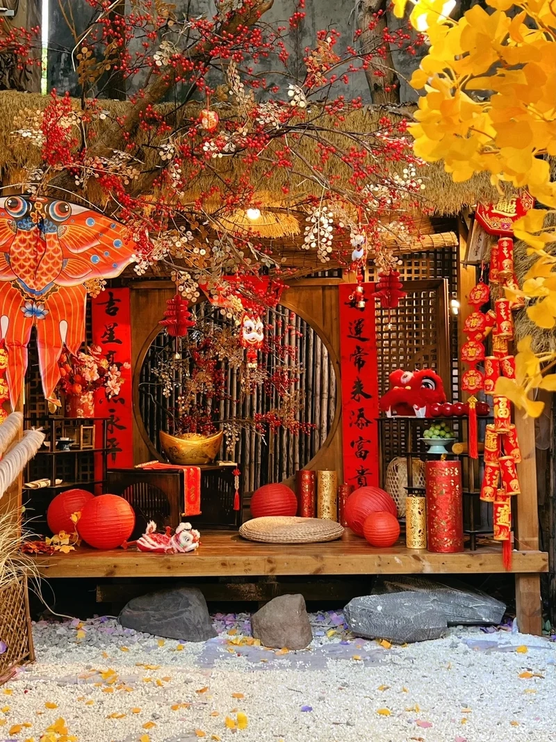 Rực rỡ sắc xuân qua ảnh tiểu cảnh tết rực rỡ