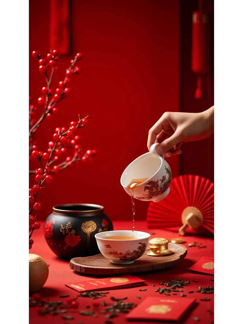 Thêm tinh tế cho Tết với Ảnh trà Tết đẹp