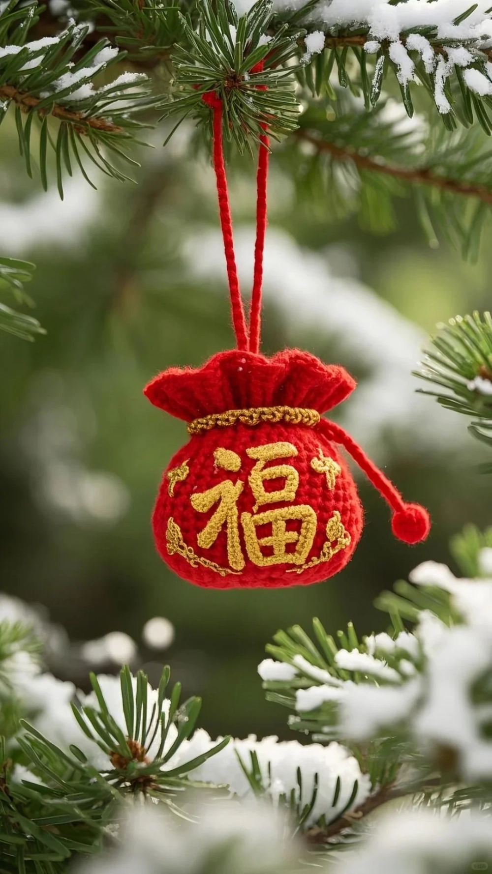 Chi tiết tinh xảo qua Hình nền dây treo Tết 4K