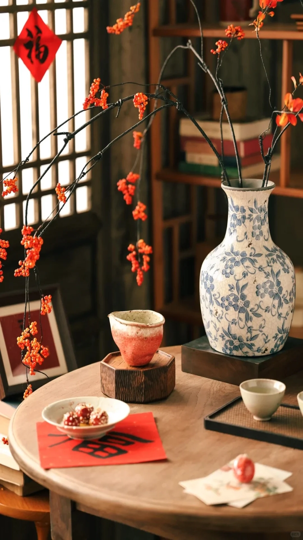 Mỹ thuật Tết đậm chất Việt với Hình nền gốm sứ Tết mỹ thuật