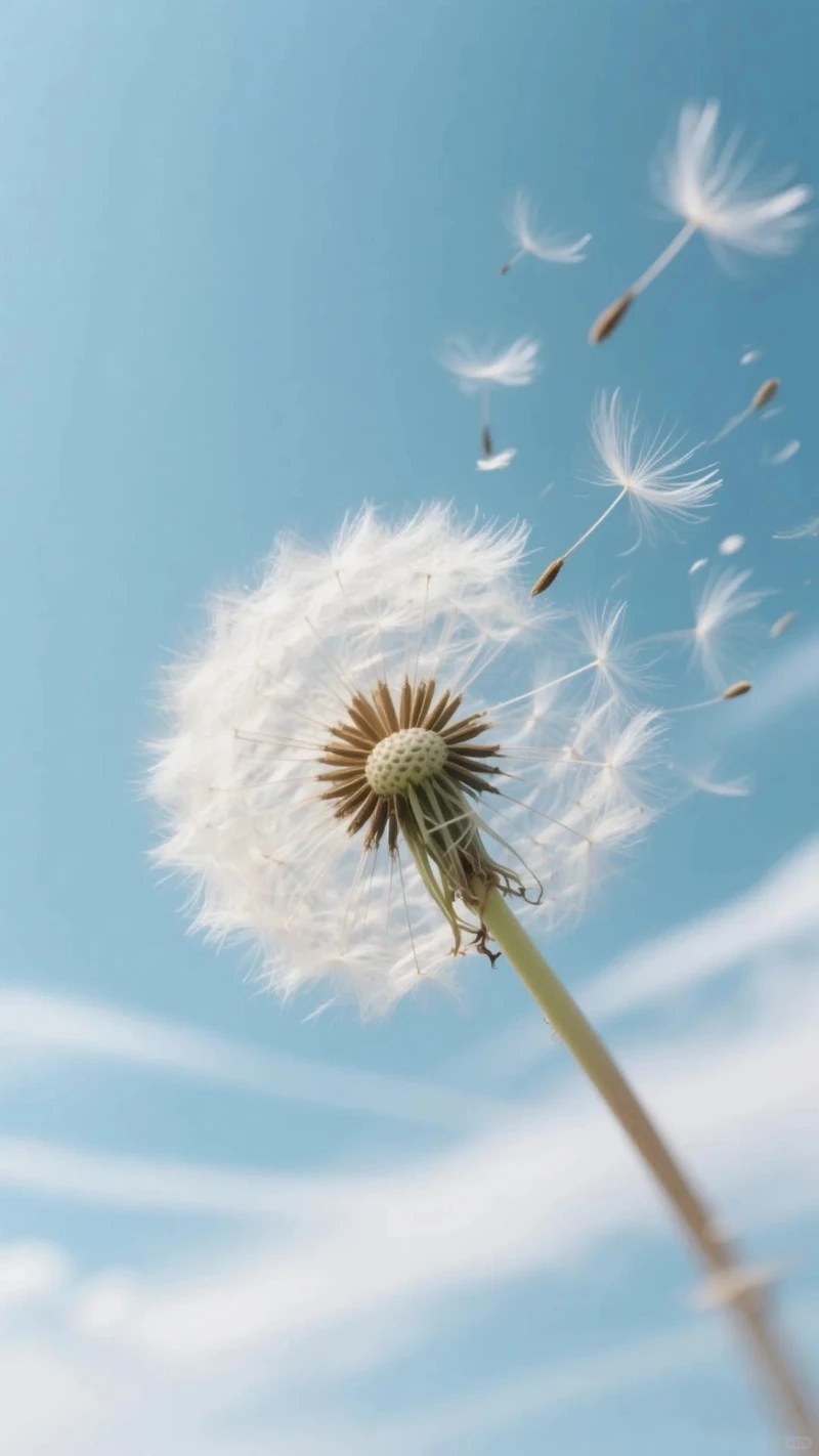 Làm mới giao diện bằng hình nền hoa bồ công anh cho điện thoại