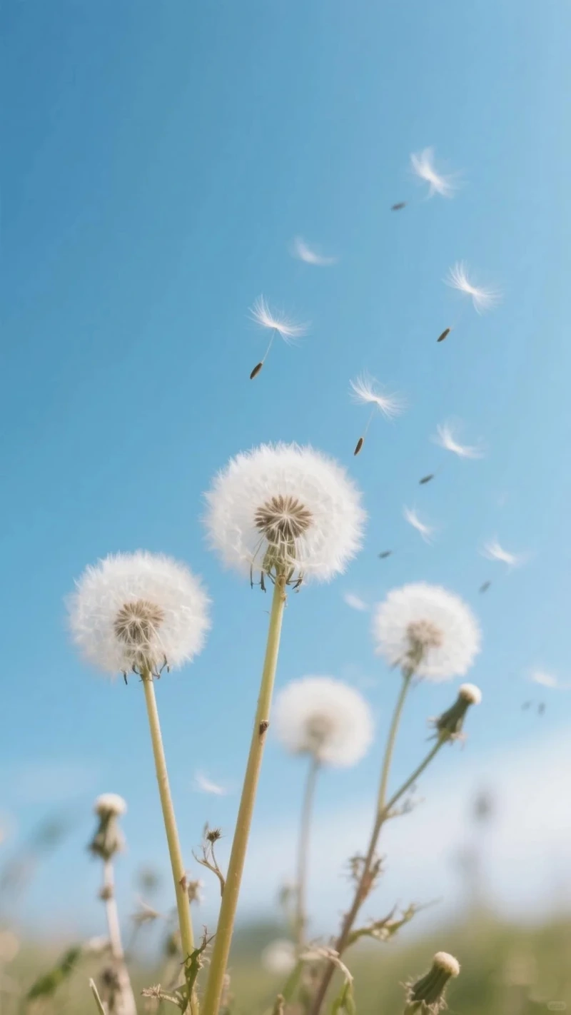 Gu thẩm mỹ tinh tế từ hình nền hoa bồ công anh nghệ thuật