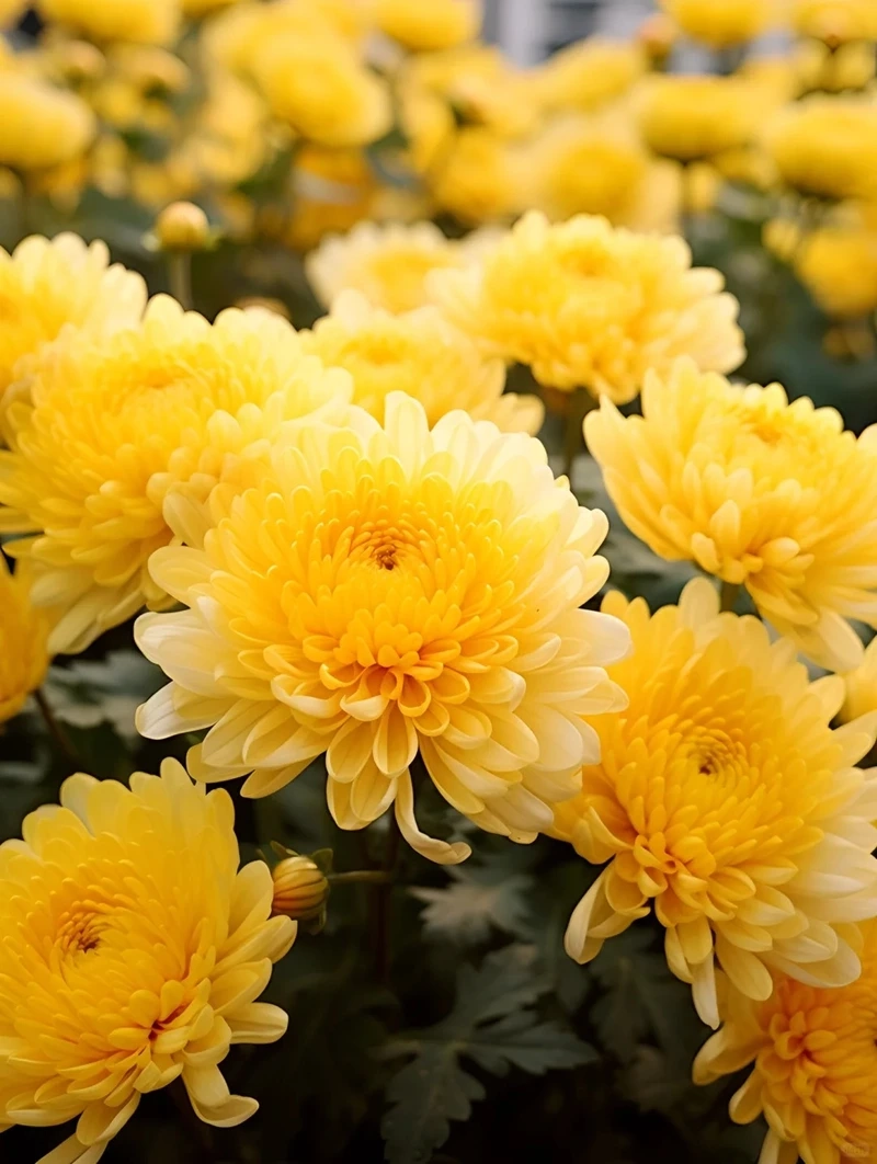 Hình nền hoa cúc vàng mùa xuân tràn đầy sinh khí mới