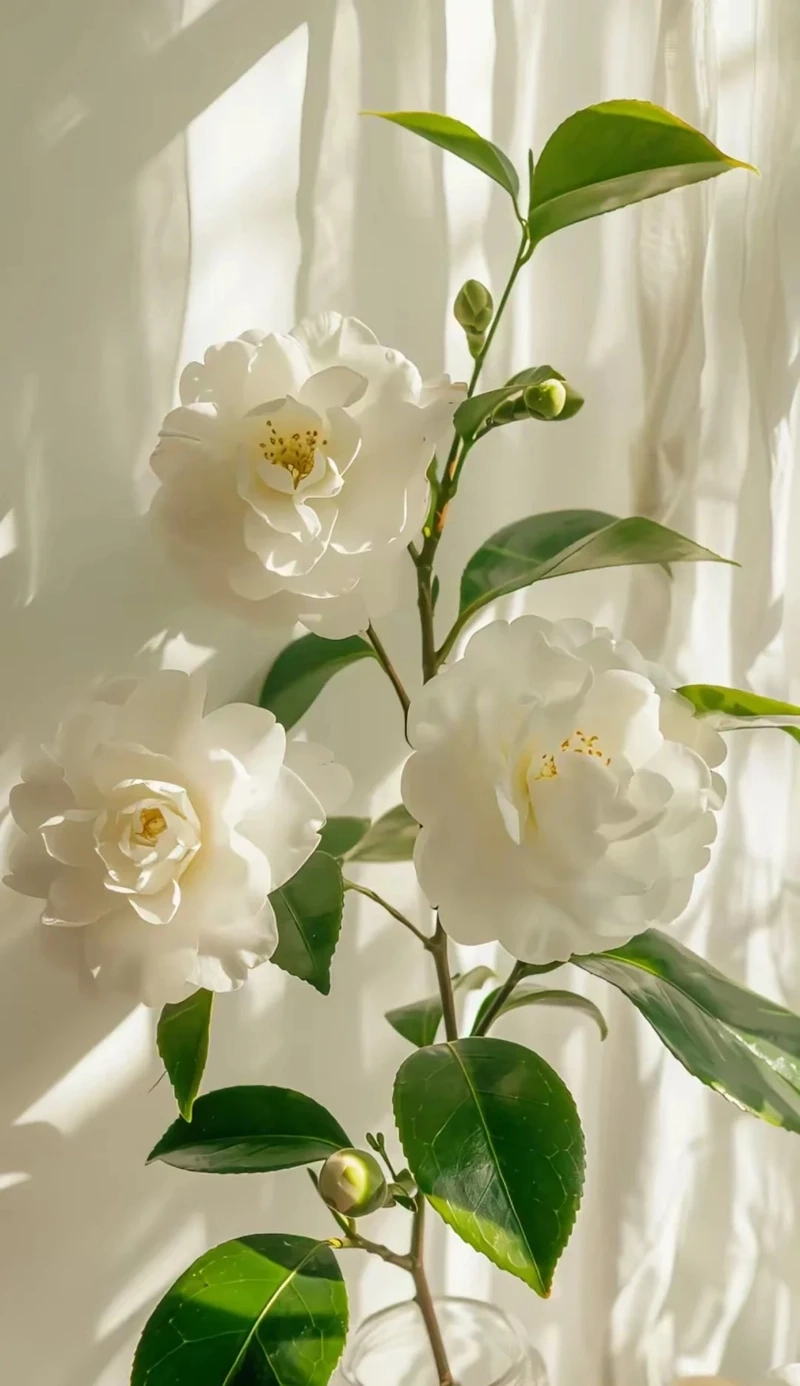 Hình nền hoa hải đường nghệ thuật giàu cảm xúc thẩm mỹ