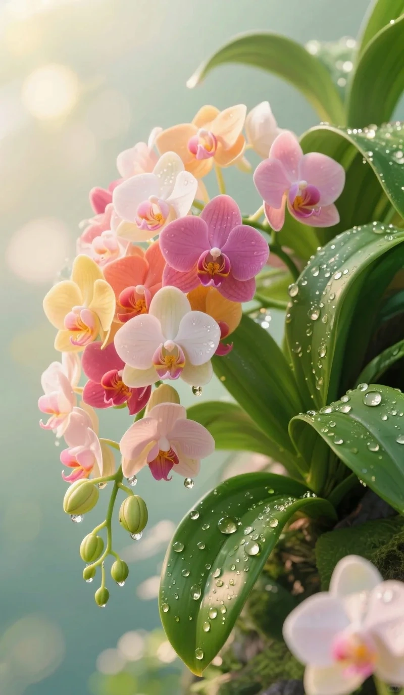 Hình nền hoa lan hồ điệp nghệ thuật truyền cảm hứng sáng tạo