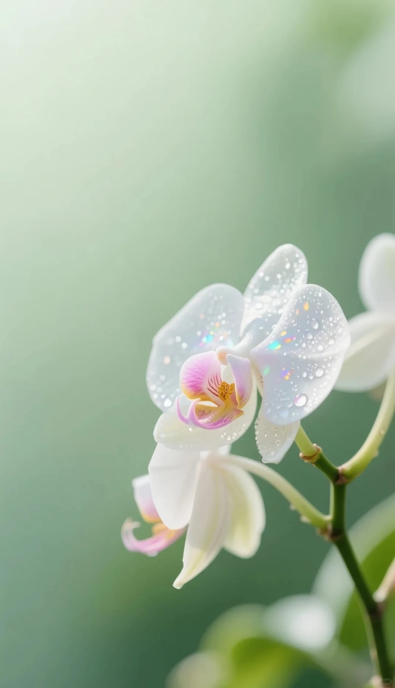 Hình nền hoa lan hồ điệp máy tính tạo cảm hứng làm việc