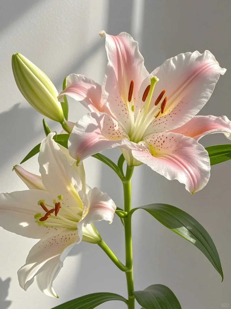 Giao diện nhẹ nhàng từ hình nền hoa ly nền sáng