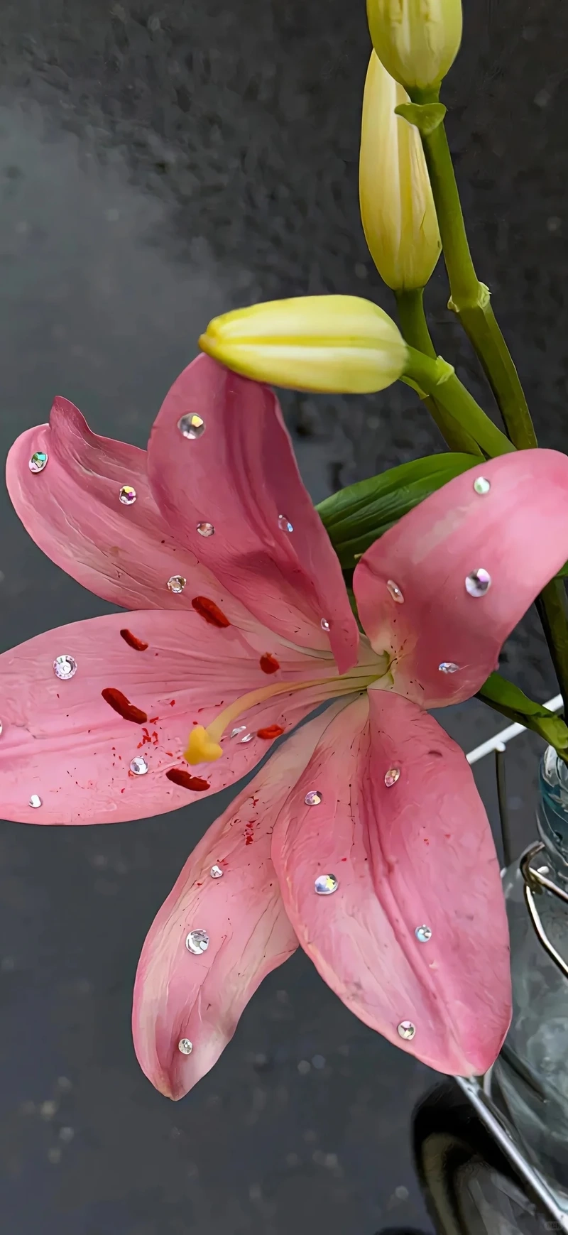 Cảm xúc ngọt ngào từ hình nền hoa ly lãng mạn