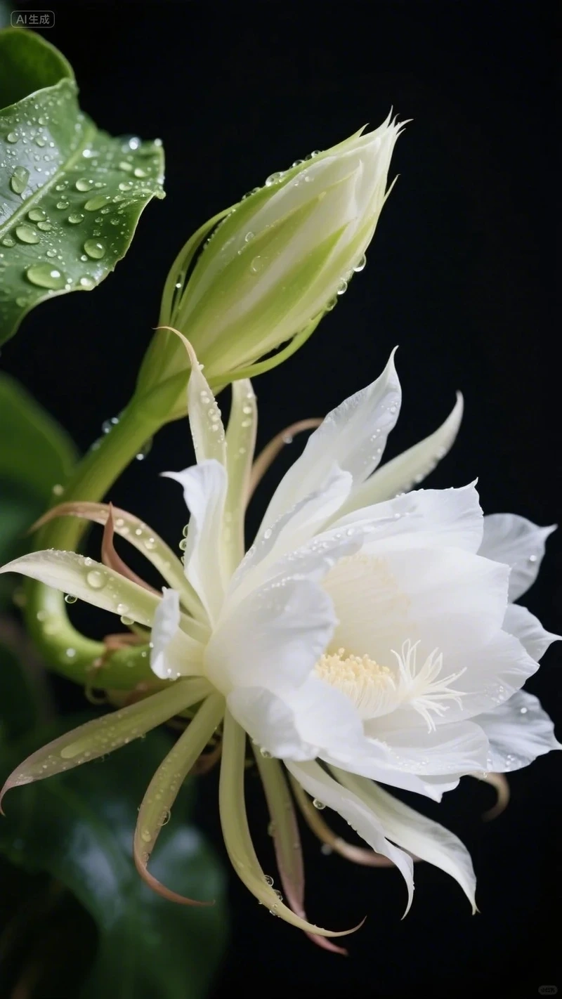 Hình nền hoa quỳnh nhẹ nhàng giúp tâm trí thư thái