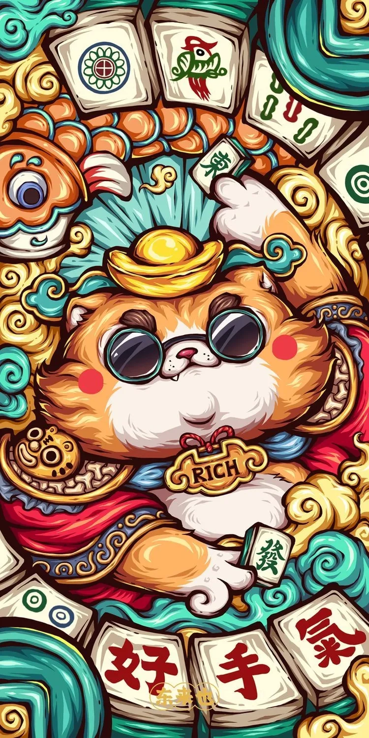 Hình nền hút tài lộc thần tài được nhiều người ưa chuộng