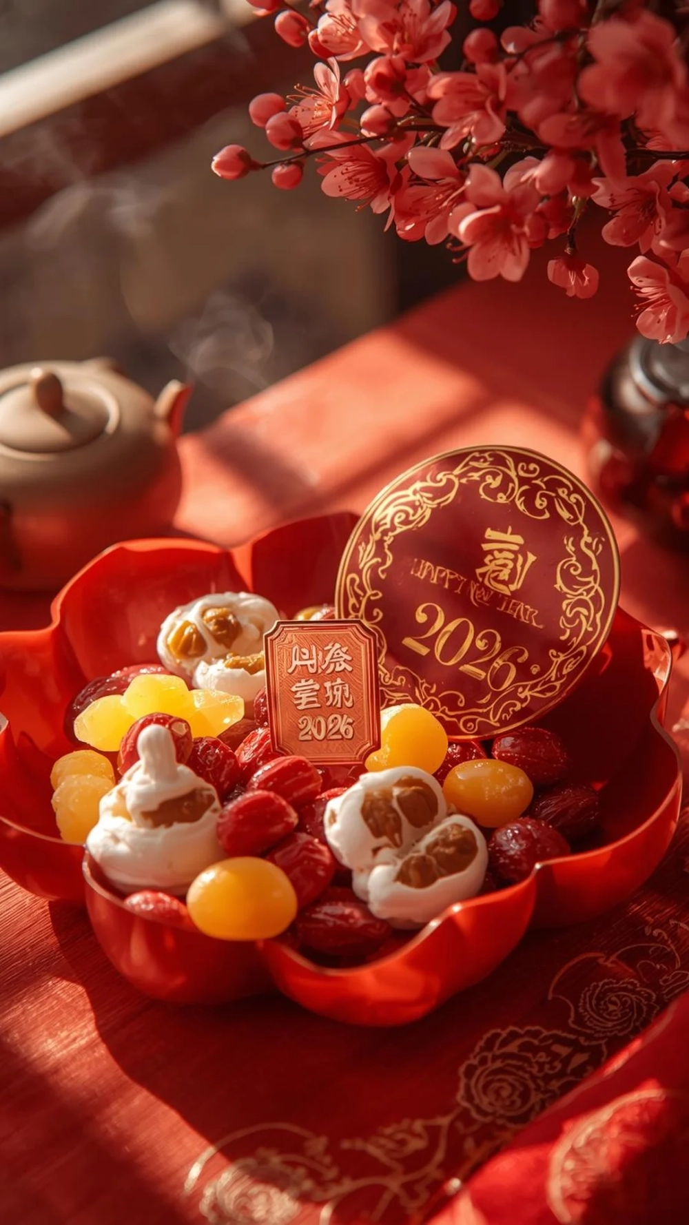 Hình nền sắc nét với Hình nền khay mứt Tết Full HD