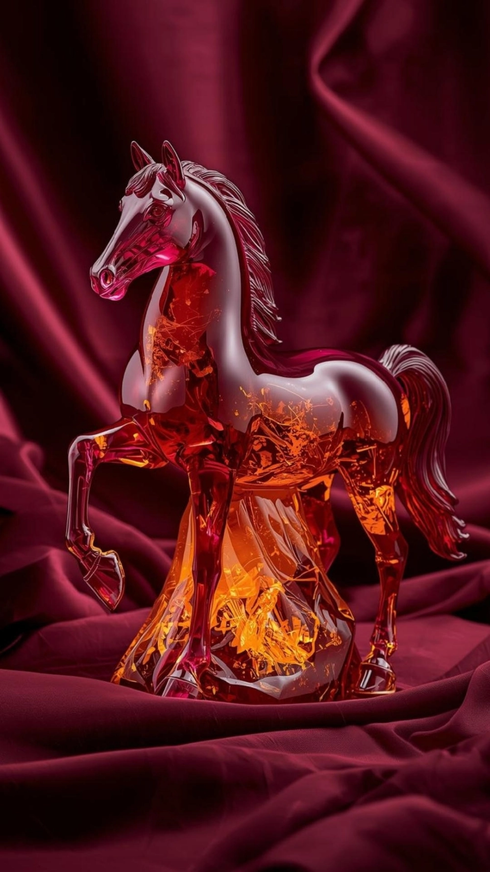 Hình nền ngựa đen quyền lực đầy bí ẩn