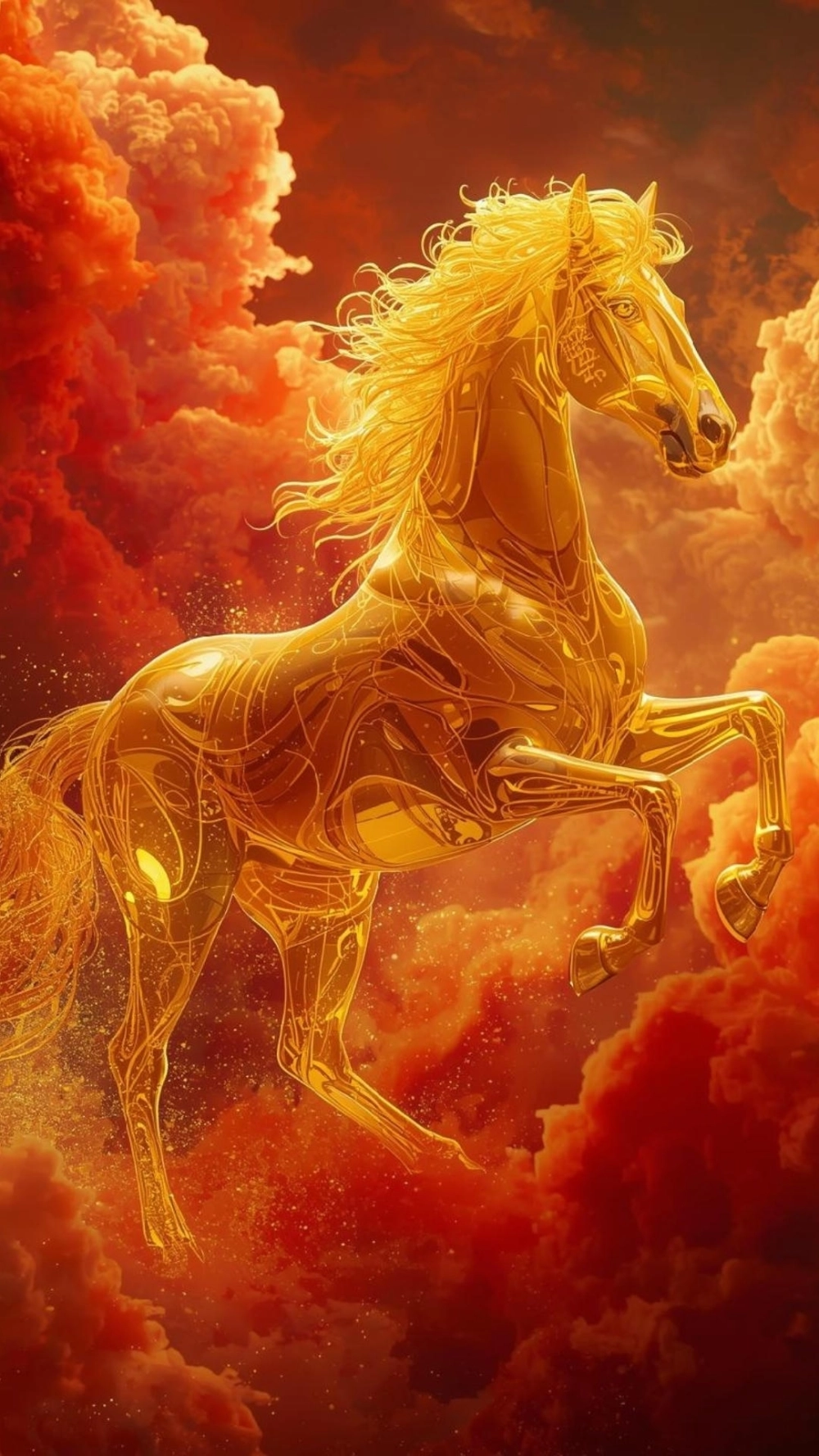 Hình nền ngựa hoàng gia với họa tiết tinh xảo