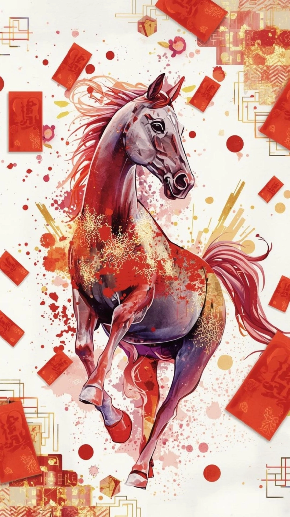 Hình nền ngựa 3d sang trọng sống động từng chi tiết