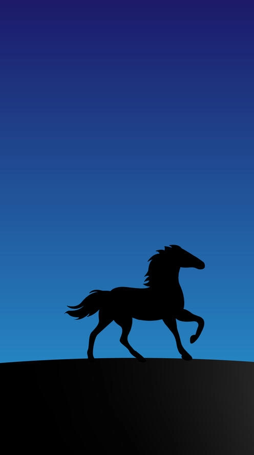 Ngựa tối giản phong cách phẳng hiện đại nhất