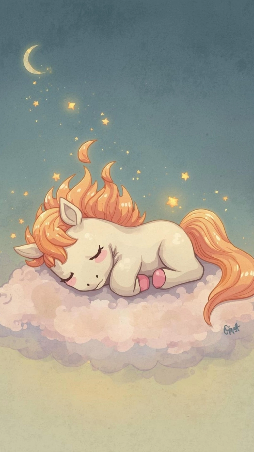 Hình nền ngựa cute màu trắng tinh khôi thanh lịch