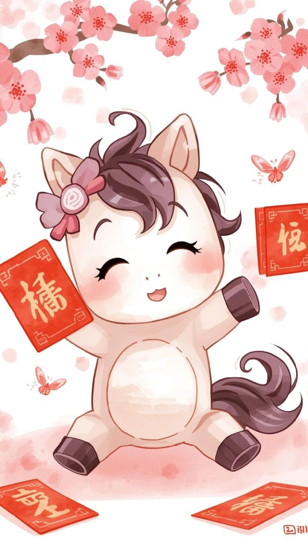 Hình nền ngựa cute cho iphone 15 sắc nét