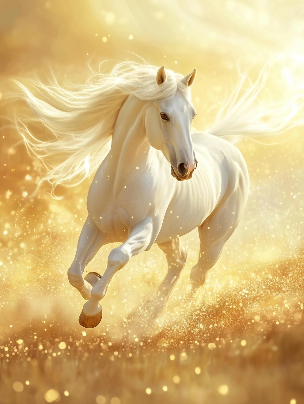 Hình nền ngựa chiến binh dũng mãnh đầy uy lực