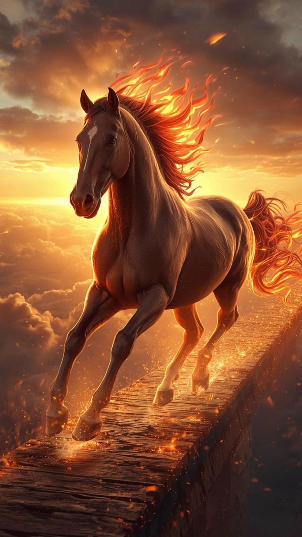 Ngựa phi nước đại vector đơn giản nhưng tinh tế