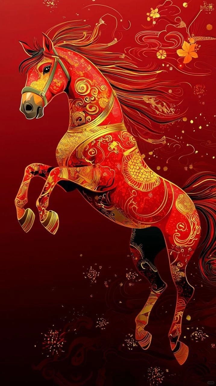 Hình nền điện thoại màu đỏ tết 2026 chất lượng cao