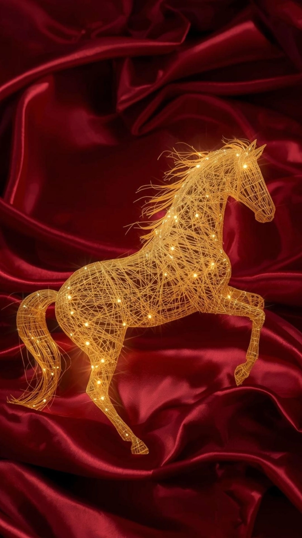 Ngựa vàng may mắn đầu năm mới cho mọi nhà