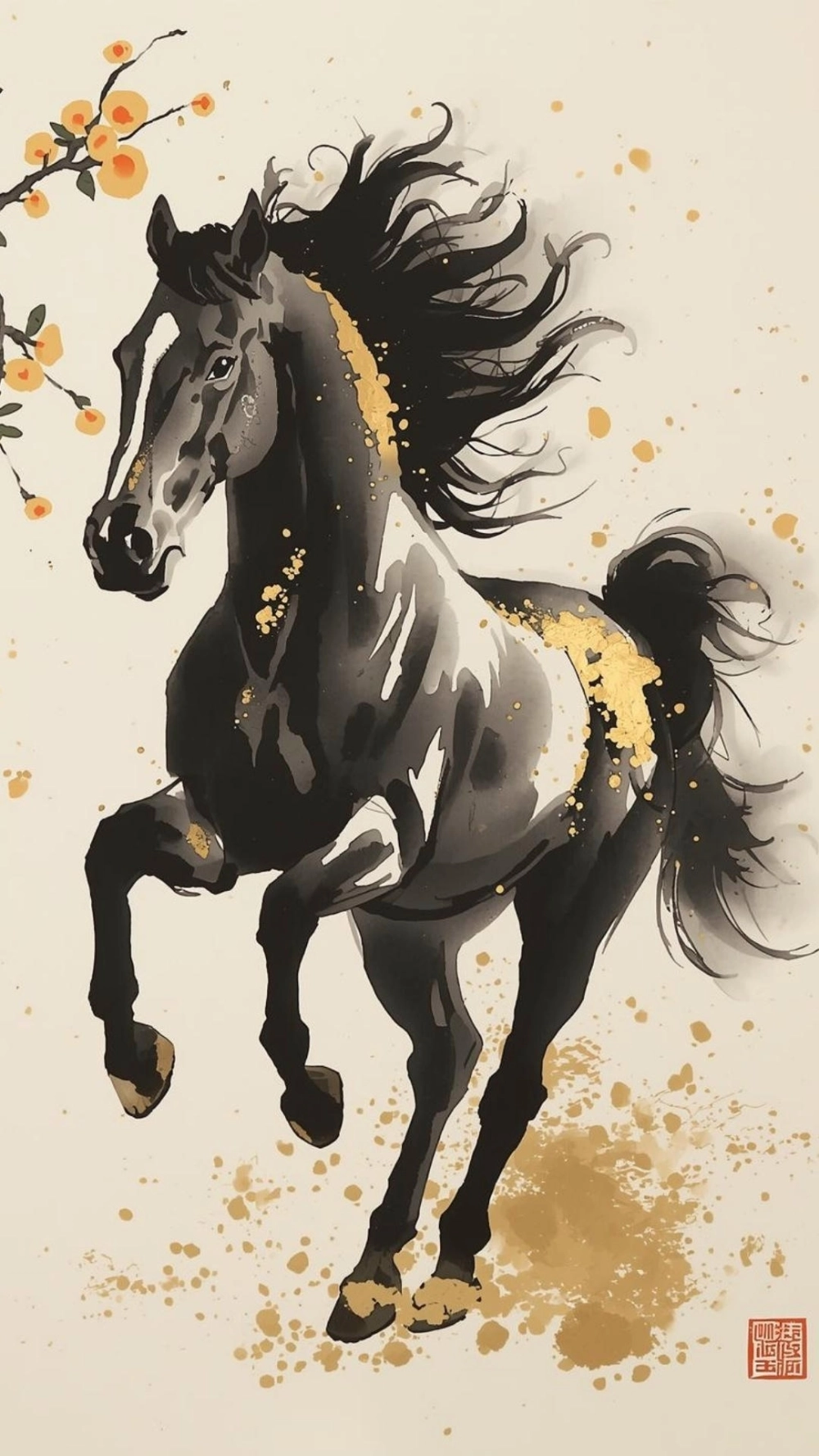 Ngựa vàng bính ngọ rước lộc vàng cho gia chủ