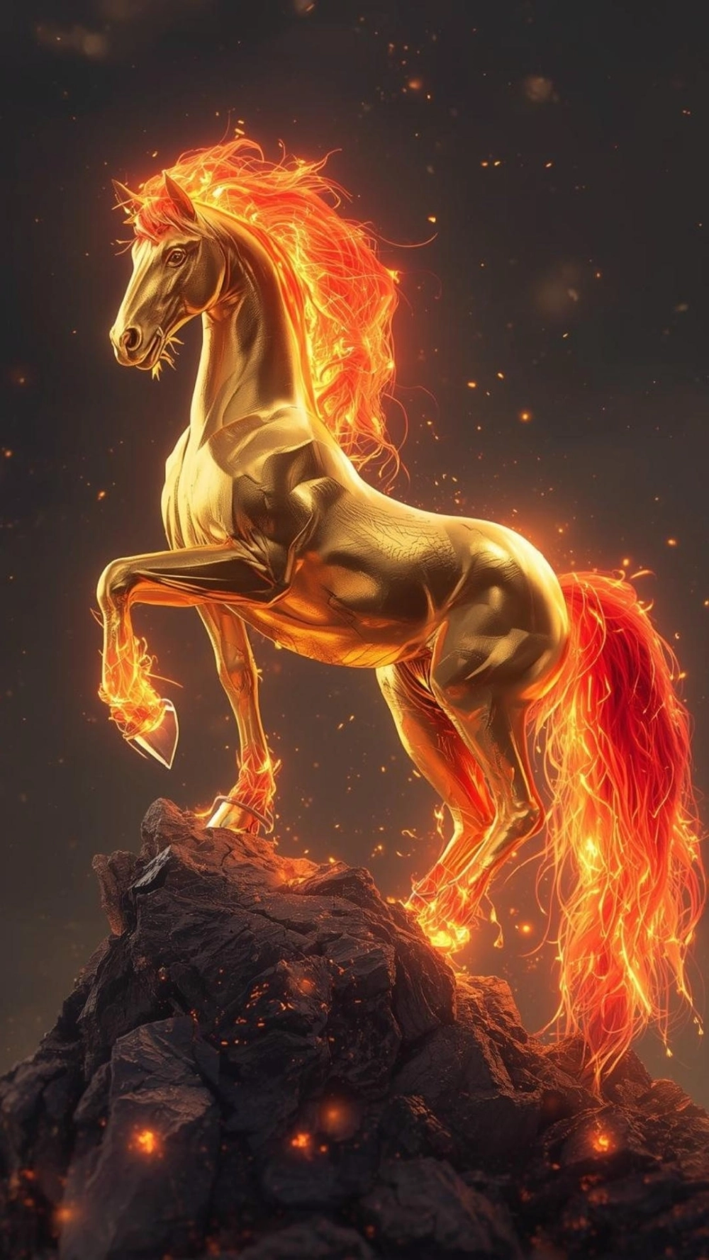 Tải ảnh ngựa vàng 2026 chất lượng cao hoàn toàn miễn phí