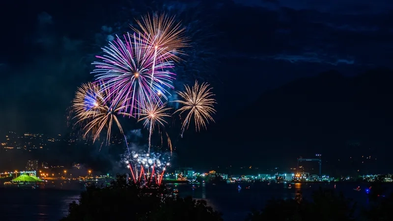 Hình pháo hoa lung linh đêm tết huyền ảo